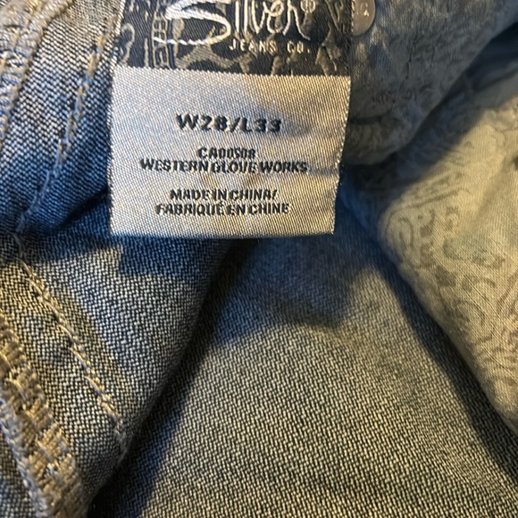 Silver Tuesday 16 1/2 Slim Bootcut Size W28/L33 Low Rise Denim Jeans - Picture 6 of 8
